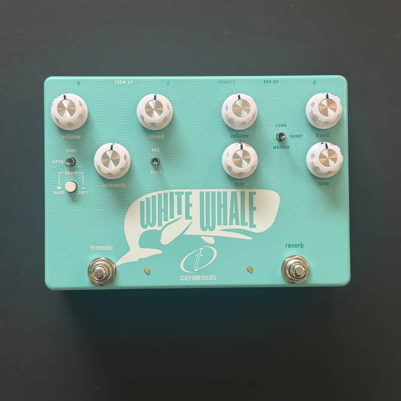 Crazy Tube Circuits White Whale V2 Analog Spring Reverb and Tremolo - Blue image 1
