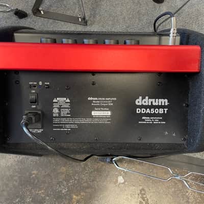 ddrum DDA50 BT 50-Watt 1x10" Bluetooth Electronic Percussion Amp 2010s - Black / Red image 2