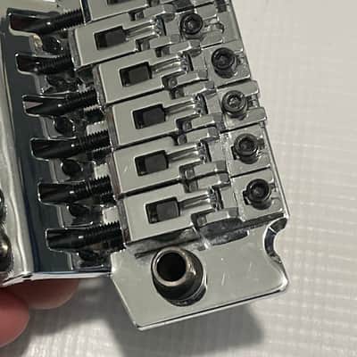2000's Jackson Dinky Guitars JT-580 Chrome Licensed Floyd Rose Tremolo Guitar Bridge image 13