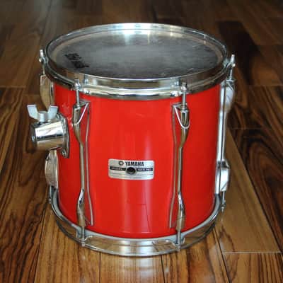 Yamaha Recording Custom 9000 - hot red TT-910RF  rack tom 10"x10 image 1