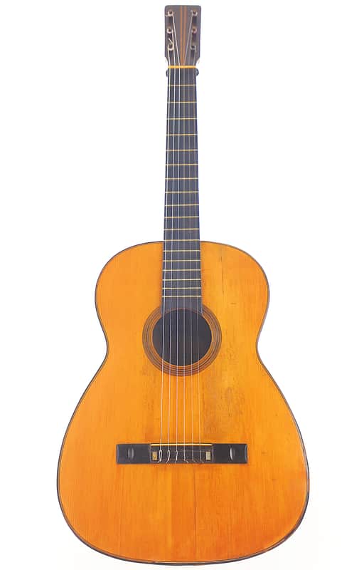 Francisco Pau ~1890 early Spanish guitar in Torres Style - outstanding construction + sound -check video image 1