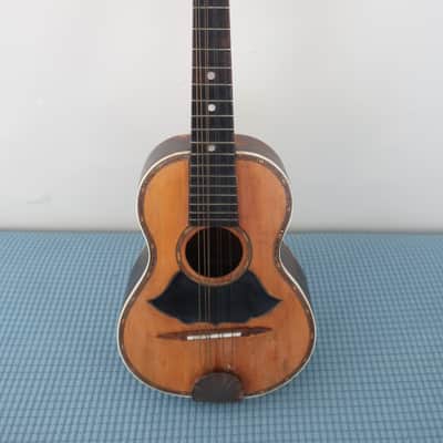 Vintage Pre War Survivor 1890s Lyon & Healy Regal Columbus Mandolinetto Guitar Shaped Mandolin Mando Rare image 4