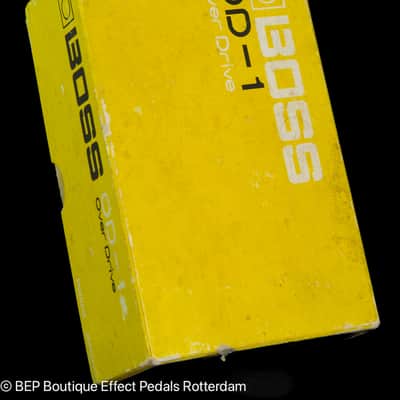 Boss OD-1 Overdrive 1980 Japan s/n 9600 Silver Screw, Long Dash with JRC4558D op amp image 13