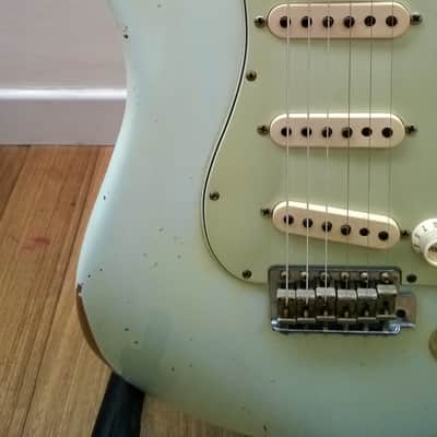 Fender Stratocaster Relic 62 John Cruz Masterbuilt Limited Edition Sonic Blue image 4
