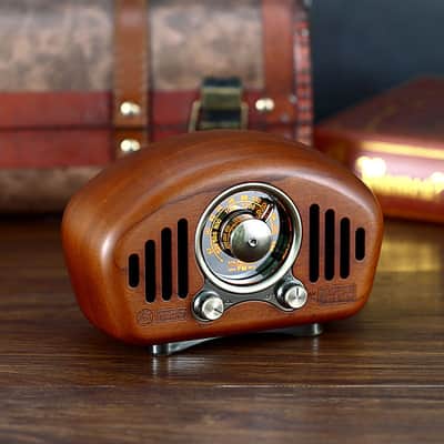 Vintage Radio-Walnut wooden image 12