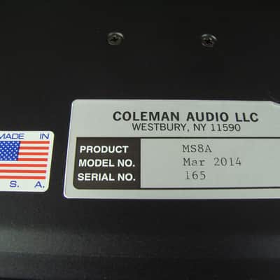 Coleman Audio MS8A Eight Input Monitor Switcher Studio Rack Unit image 7