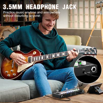 LEKATO Multi Effects Guitar Pedal with IR Loading 9 AMP Models Delay Reverb Distortion Overdrive Rechargable Electric Guitar Effects Multi Pedal Support Recording Bluetooth 5.0 image 7