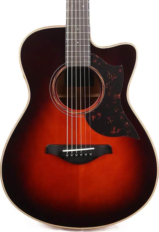 Yamaha AC3M Concert Acoustic-Electric Guitar, Solid Sitka Spruce Top, Tobacco Sunburst image 1
