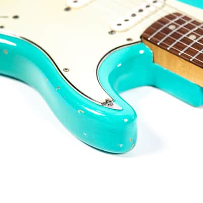 1965 Fender Stratocaster Surf Green Owned by Brian Setzer image 16