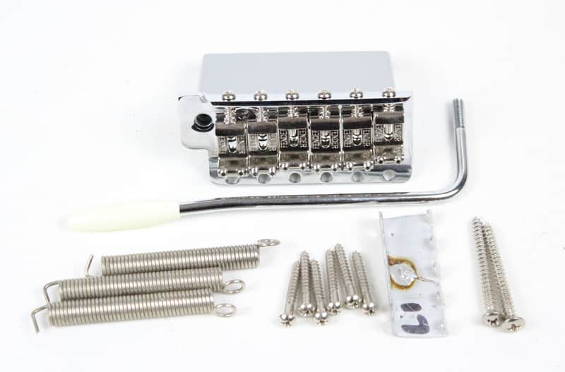 1979 Vintage Fender Stratocaster Chrome BRIDGE Strat ~CLEAN~ w/Tremolo Arm Screw and Springs USA 1970s CBS Era image 1
