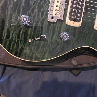 PRS 24 Custom SE Quilt Top 2026 - Teal and Black image 3