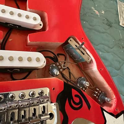Partscaster Jimi Monterey Strat - Hand painted image 10