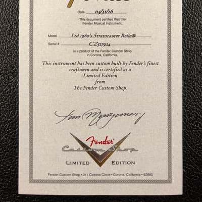 Fender Stratocaster Custom Shop 1960 Relic Limited Edition LP Blue/Sunburst 2016 - Lake Placid Blue over Sunburst image 8