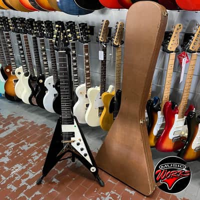 Epiphone   Korina Flying V 7 Corde Black + Invader + Gibson Wiring image 3