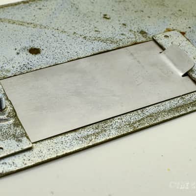The Cobra Cat Stainless steel battery cover for Univox Super-Fuzz U-1095 guitar pedal image 5