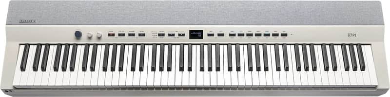 Kurzweil Ka P1 88-Key Weighted Hammer Action Digital Piano with 28 flagship Voices + Power Supply + Sustain Pedal White Finish and Wooden Keys image 1