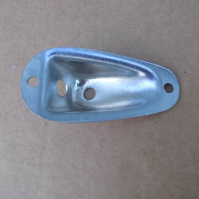 Vintage 1960s 1970s Large Guitar Input Jack Plate image 2
