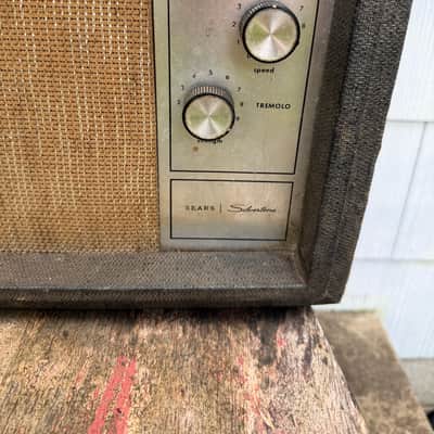 Silvertone Model 1482 5-Watt 1x12 Guitar Combo 1960s - Black image 2