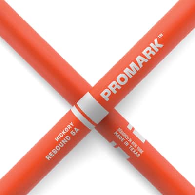 Pro-Mark Rebound 5A Hickory in Orange - Wood Tip image 5