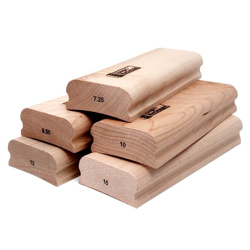 StewMac 8" Radius Blocks Essential Set, Set of 5 image 1