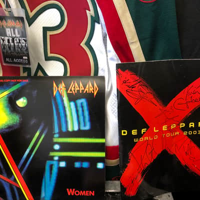 Rick Savage's, Def Leppard Washburn XB925 "St. George's Cross"5-String Bass Guitar PLUS Signed Touring Collection. Iconic! (#RS 5019) image 20