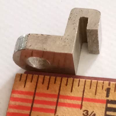 Early American Solid Brass Tension T-Rod Clip Nickel Rim Snare Drum Vintage NOB image 1