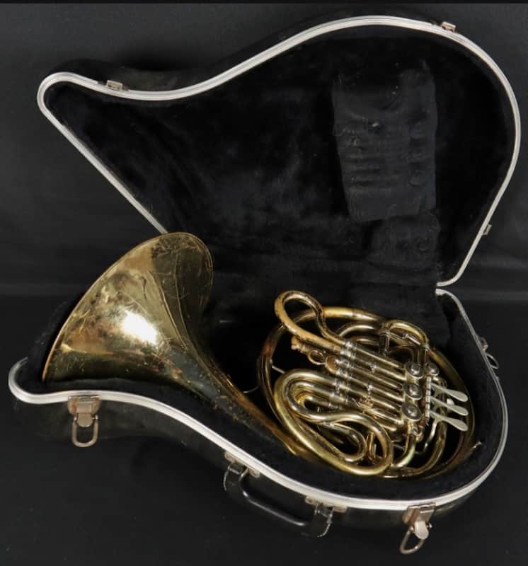 Vintage King 1159 Double French Horn w/ Case Band Instrument image 1