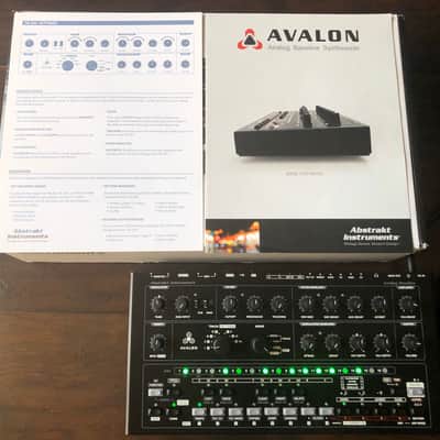 Abstrakt Instruments Avalon Analog Bassline Acid Synthesizer Custom Black Green TB-303 clone synth image 2