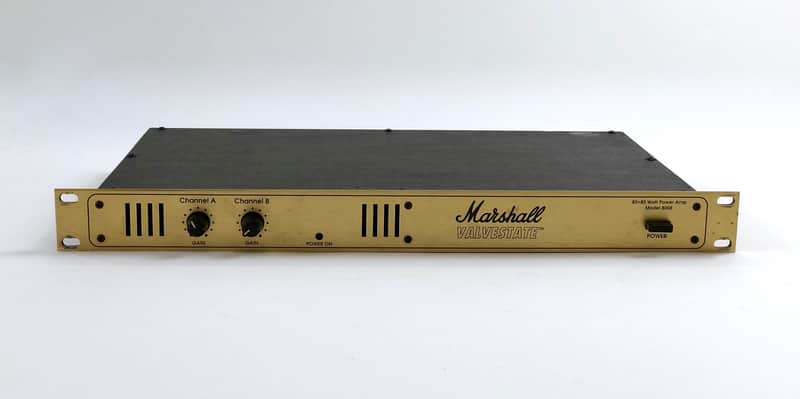【美品】Marshall 8008 VALVESTATE パワーアンプ Marshall Valvestate Model 8008 80+80-Watt Guitar Power Amplifier