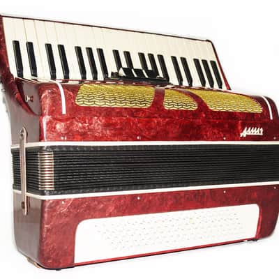 Piano Accordion for Adults Almaz 120 Bass made in Russia Straps Case 1912, Keyboard Accordian, Amazing sound. image 3