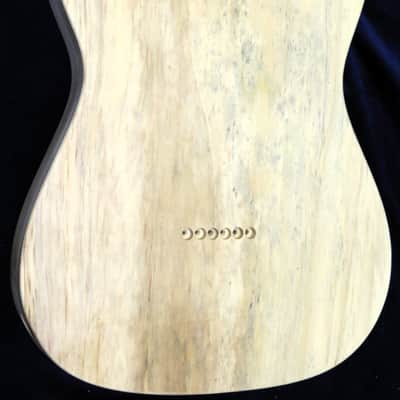 Figured Black Walnut Top \ Aged Aspen Telecaster Tele Body 4lbs 7oz #3255 USA IMPORT CHARGES INCLUDED image 8