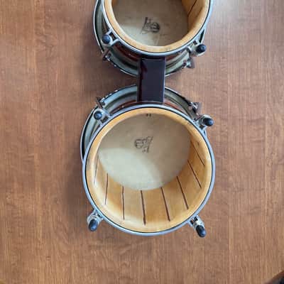 LP Aspire Series Wood Bongos - Vintage Sunburst with Chrome Hardware image 2