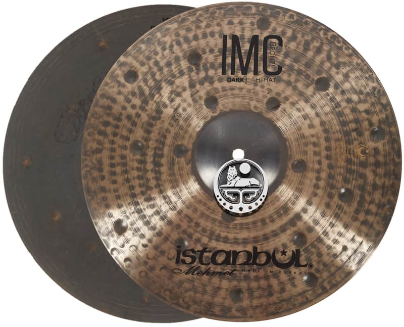Istanbul Mehmet Cymbals 15" IMC Bronze Dark Hi-Hat image 1