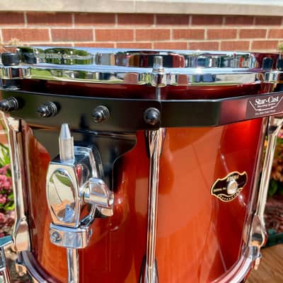 2007 Tama Superstar Drum Set Copper Mist Metallic 22/10/12/14/5.5x14 w/ Hardware image 8