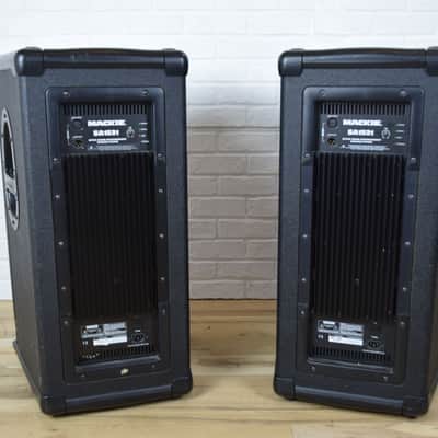 Mackie SA-1521 powered PA speakers excellent-used speakers for sale image 6