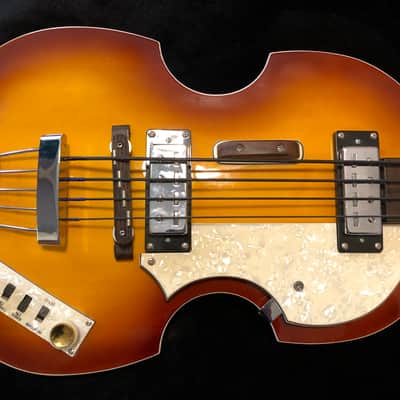 Hofner Ignition Violin Bass (Sunburst) w/ Upgrades & Hard Case image 5
