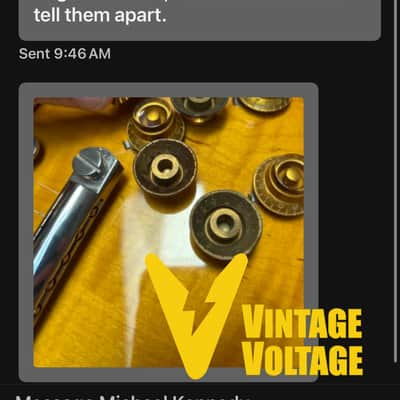 PREMIUM Correct Vintage Spec Butyrate Knobs Heavy Aged Gibson Historic Les Paul 1959 Reissue Custom Shop Embossed Top Hat Knobs Relic Set of 4 image 3