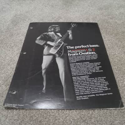 Vintage Late 1970's Ovation Magnum 1 & 2 Bass Flyer! Original Case Candy, Paperwork! image 1