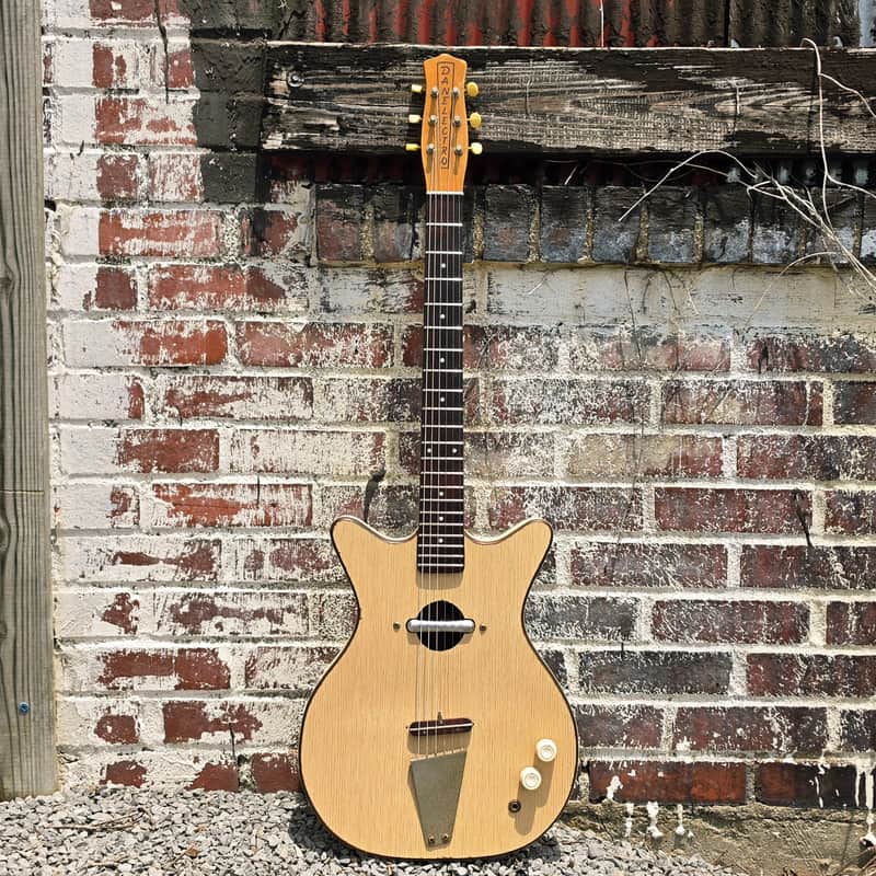 1965 Danelectro 5015 Convertible - Hollowbody Electric Acoustic Guitar - White - Excellent