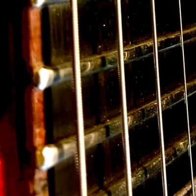 J.W. Van SG style neck through Electric guitar Cherry Burst image 8