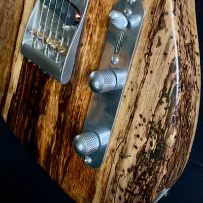 "Verity" Custom Telecaster / Barncaster from A Wee Black Dug Guitars - Natural, Figured Driftwood image 22