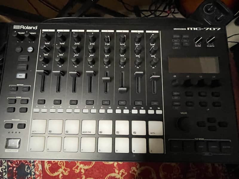 Roland MC-707 Groovebox 2019 - Present - Black image 1