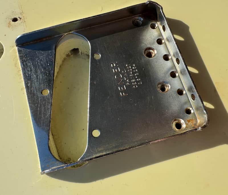 1963 thru 1977 Fender Telecaster Bridge  PAT.PEND. Tele Plate USA  RI  - 60’s 70’s image 1