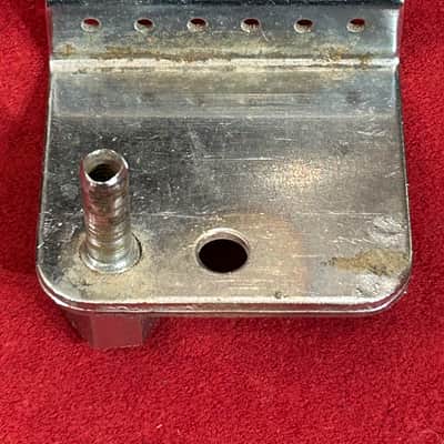 Luthier’s Lot of Nine Teisco/Unknown USA & Japanese Sized Guitar Backplates & Bridge Parts - Chrome/Steel image 9