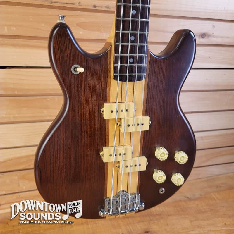 1981 Vantage VP-710B "Double P-Bass" with Vantage Hard Case - Natural, 9lbs 10oz image 1