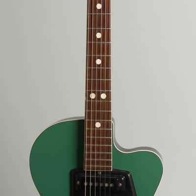 Wandre Soloist Semi-Hollow Body Electric Guitar (1964), period hard shell case. image 8