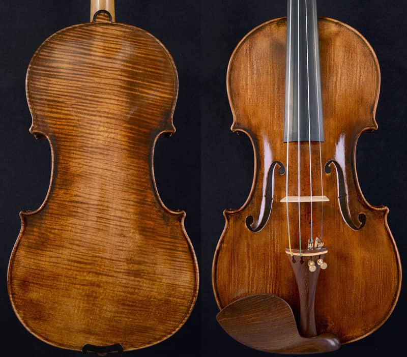 Amazing Sounding Violin Master Wang's Own Work 200-y old Spruce No. W58 image 1