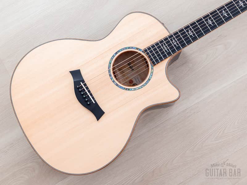 2023 Taylor Custom Grand Auditorium Acoustic Electric Guitar Trans Purple w/ Lutz Spruce + Quilted Maple image 1