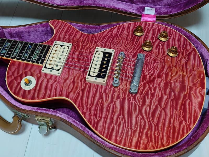 GIBSON CUSTOM SHOP 1959 LES PAUL Historic Collection PREMIUM GRADE (Yamano Exclusive) 2006 - Trans Pink  7A QM - Only 3 Made - image 1