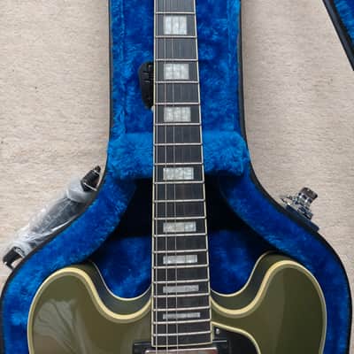 Epiphone Shinichi Ubukata ES-355 Custom Bigsby - Olive Drab image 7